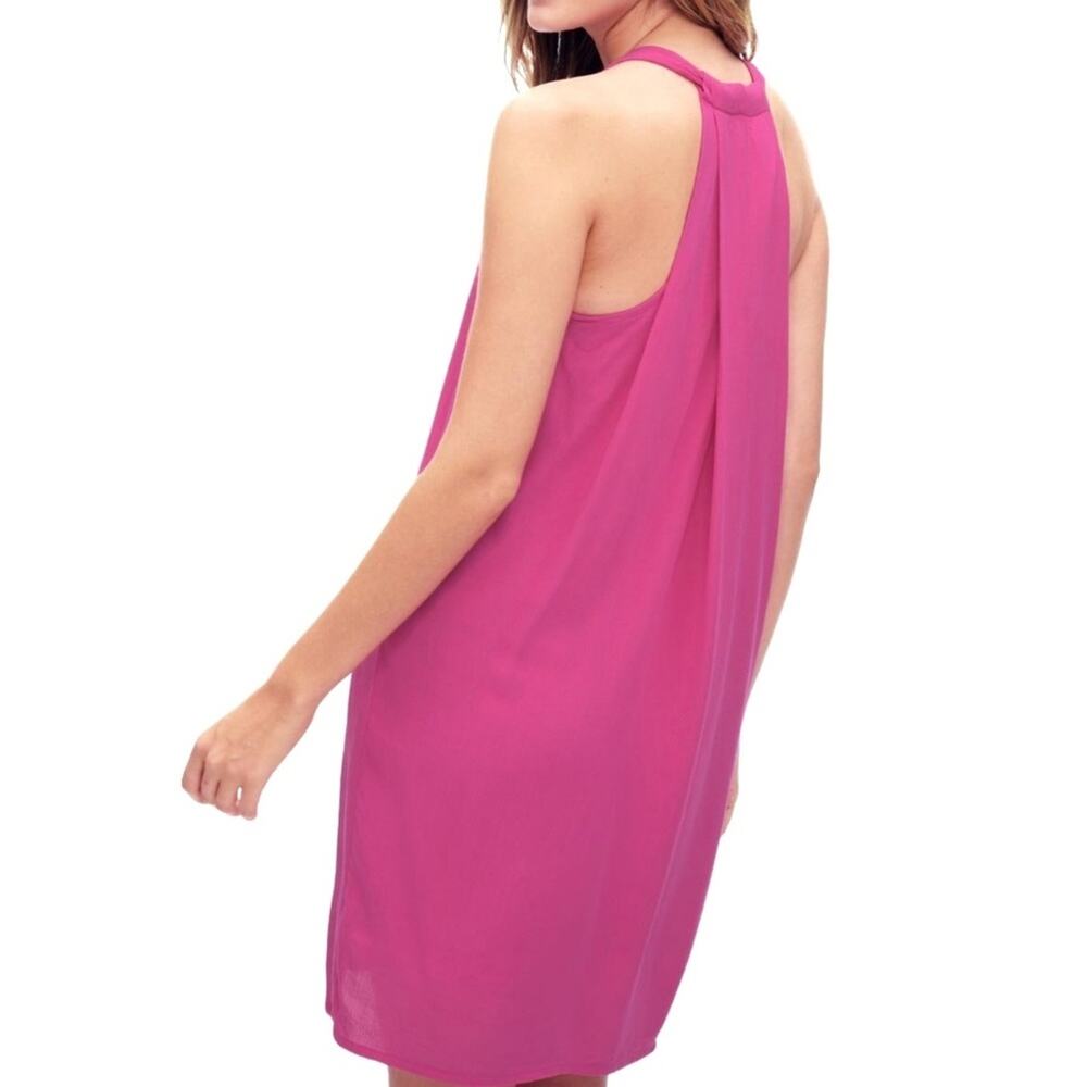 SPLENDID gauze box pleat back pink sleeveless shift tank dress Size XS NEW - Picture 4 of 7